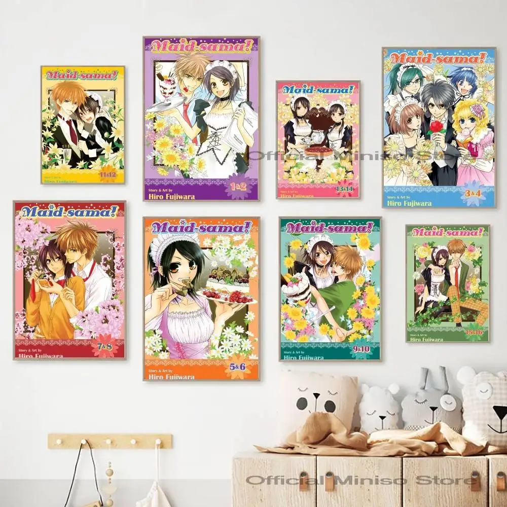 Póster de Papel de Kaichou Wa Maid Sama, Portada Clásica de Manga, Misaki Ayuzawa, Takumi Usui, Arte de Pared de Anime Romántico Shoujo, Decoración, Regalo