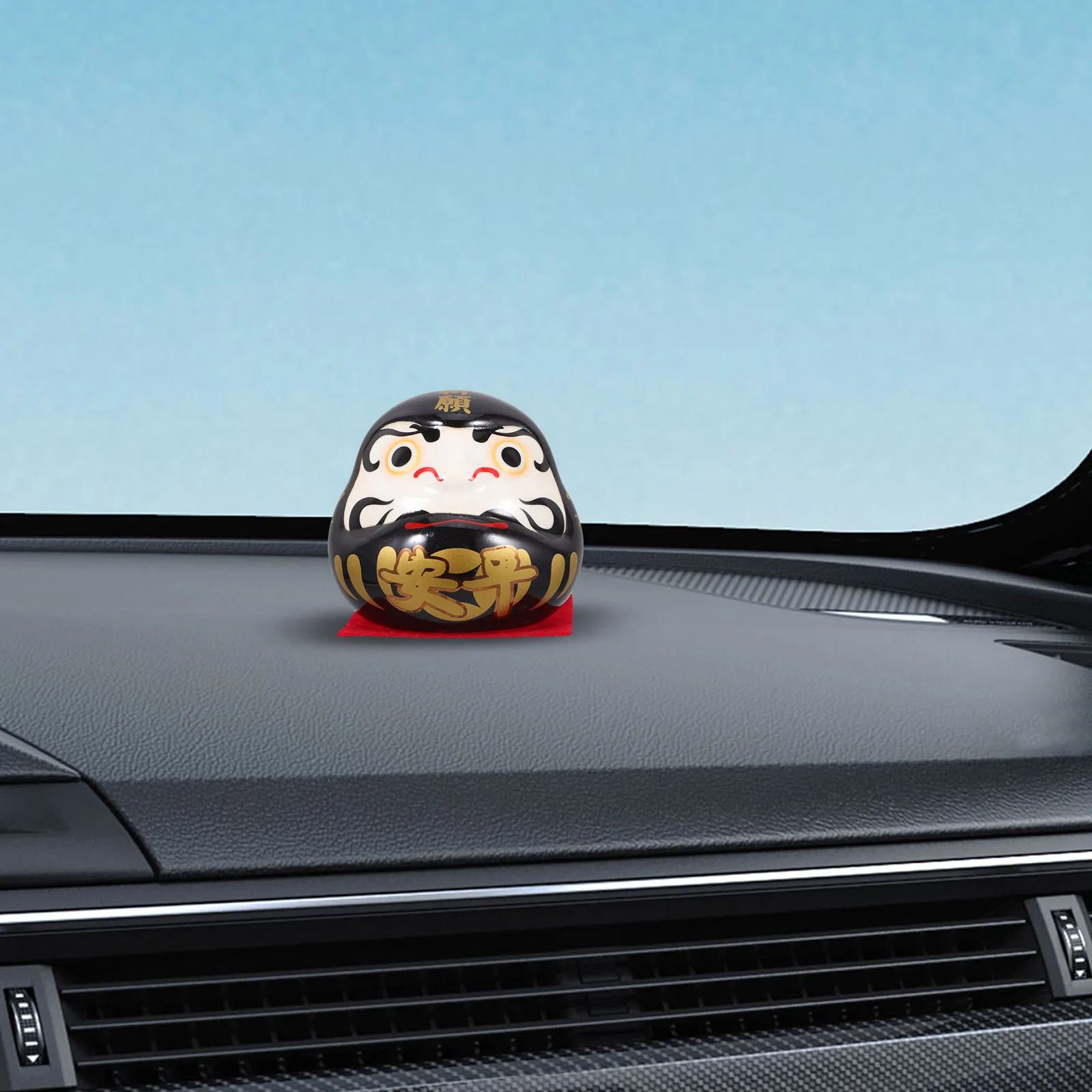 

1pcs Ceramic Ornaments Mini Japanese Figure For Car Interior Decor Home Desk Decoration Small Gift Dashboard