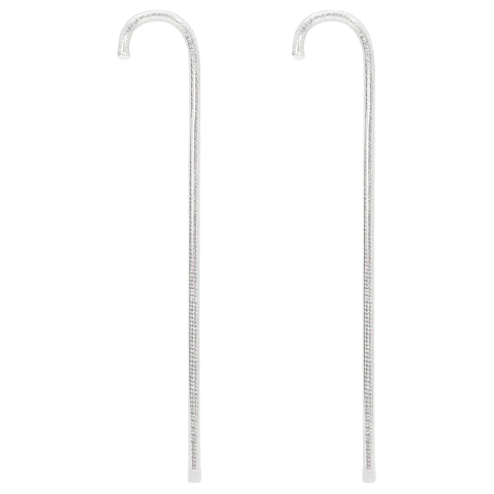 

2Pcs Jazz Crutches Cane Prop Decorative Stick Halloween Cosplay Decorative Crutch Stick Costume Accessories Party Supplies