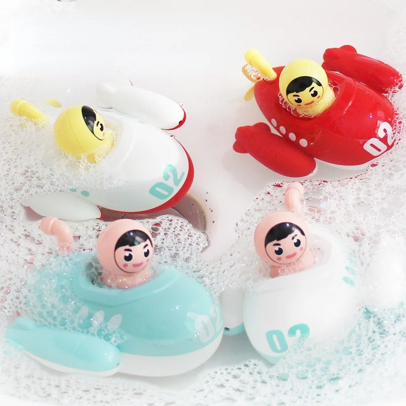 Baby Bath Toy Submarine Water Gun Windup Children Gift Toy