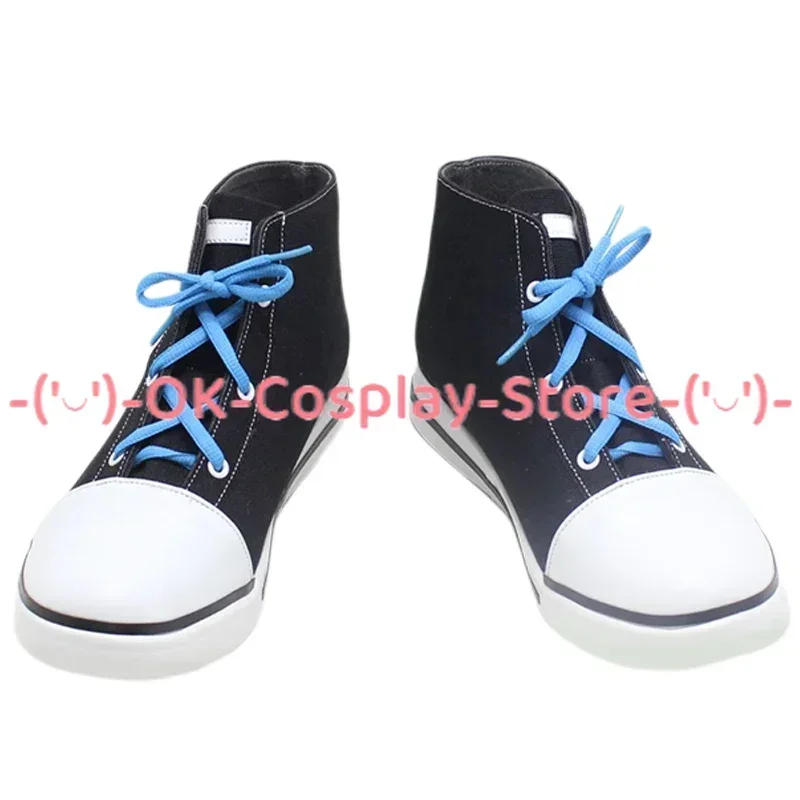 [حسب الطلب] لعبة الأزرق الأرشيف كورومي سيريكا تأثيري أحذية أنيمي لعب الأدوار الدعامة هالوين كرنفال حفلة بولي Leather الأحذية الجلدية