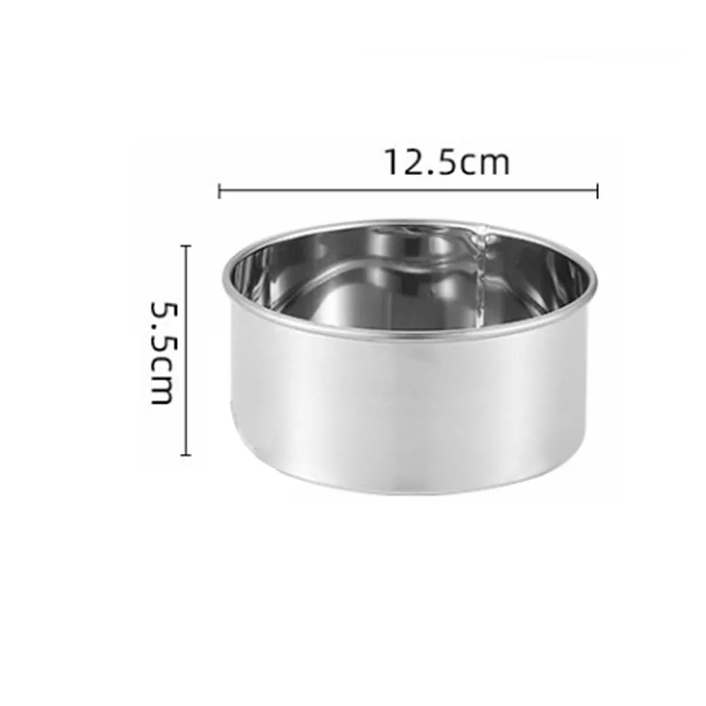 Stainless Steel Baking Pan Set Includes 4 Inch Round 6 Inch Round and 8.5x18cm Square For mold for Even Heat Distribution
