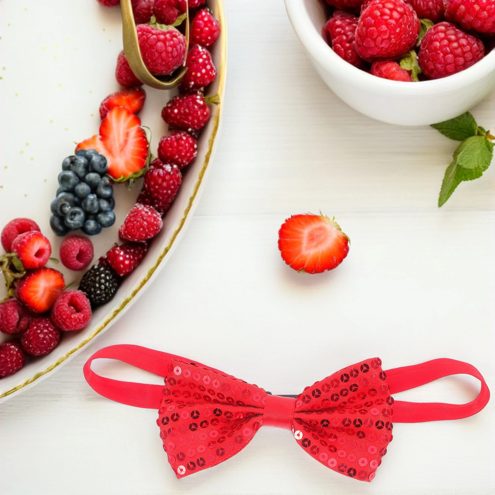 5 قطعة الأطفال سباركلي الترتر القوس العلاقات قبل تعادل قابل للتعديل ل مرحلة التخرج عادية حفلة الترتر القوس الشريط Bowknot العلاقات الشعر #2