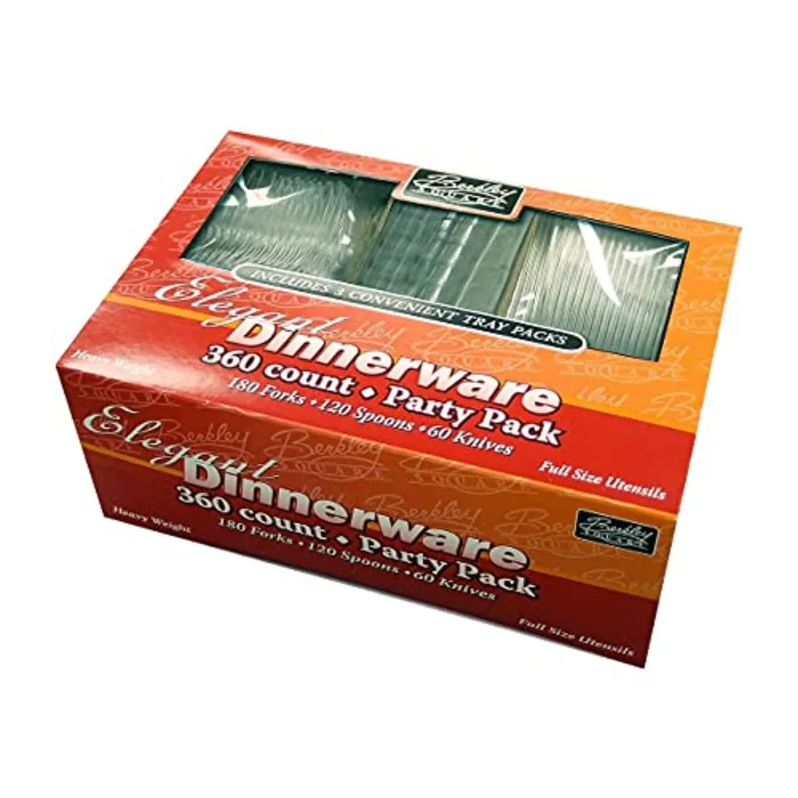 887389 Polystyrene Serving Sets Heavy-Weight Clear
