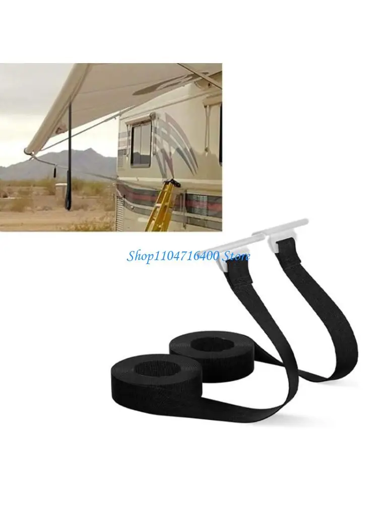

y1gd Nylon RVs Awning Straps Roll Up Stabilizer Camping Pull Down Straps Accessory