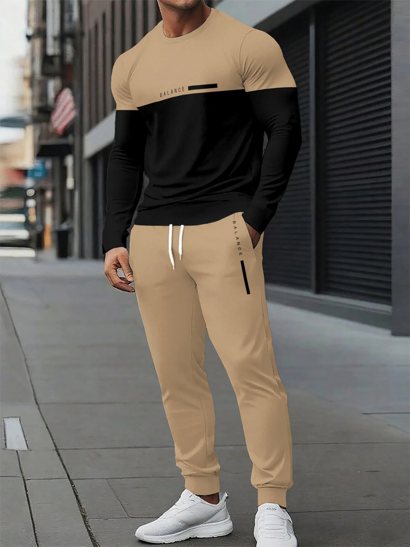 

Autumn and Winter Men Long Sleeve Set Men Sports Long Sleeve Set Popular Printed Pattern Men Fashion and Street Set Quick Drying