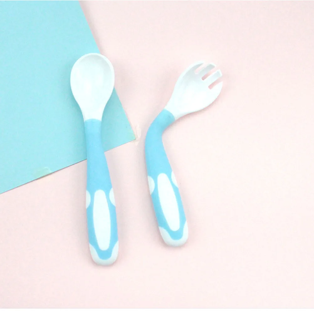 

3 комплекта детских ложек и вилок, набор посуды для кормления младенцев, инструменты, 3 цвета, розовый, зеленый, синий, прочная, безопасная детская ложка и вилка