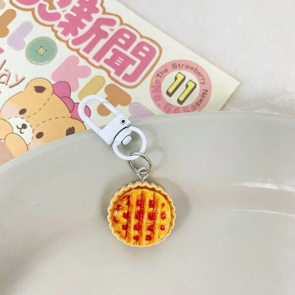 5/6/8Pcs Simulated Food Bread Bear Keychain Cute Garlic Resin Bread Puppy Pendant Creative Cartoon Dog Cat Bag Hanging