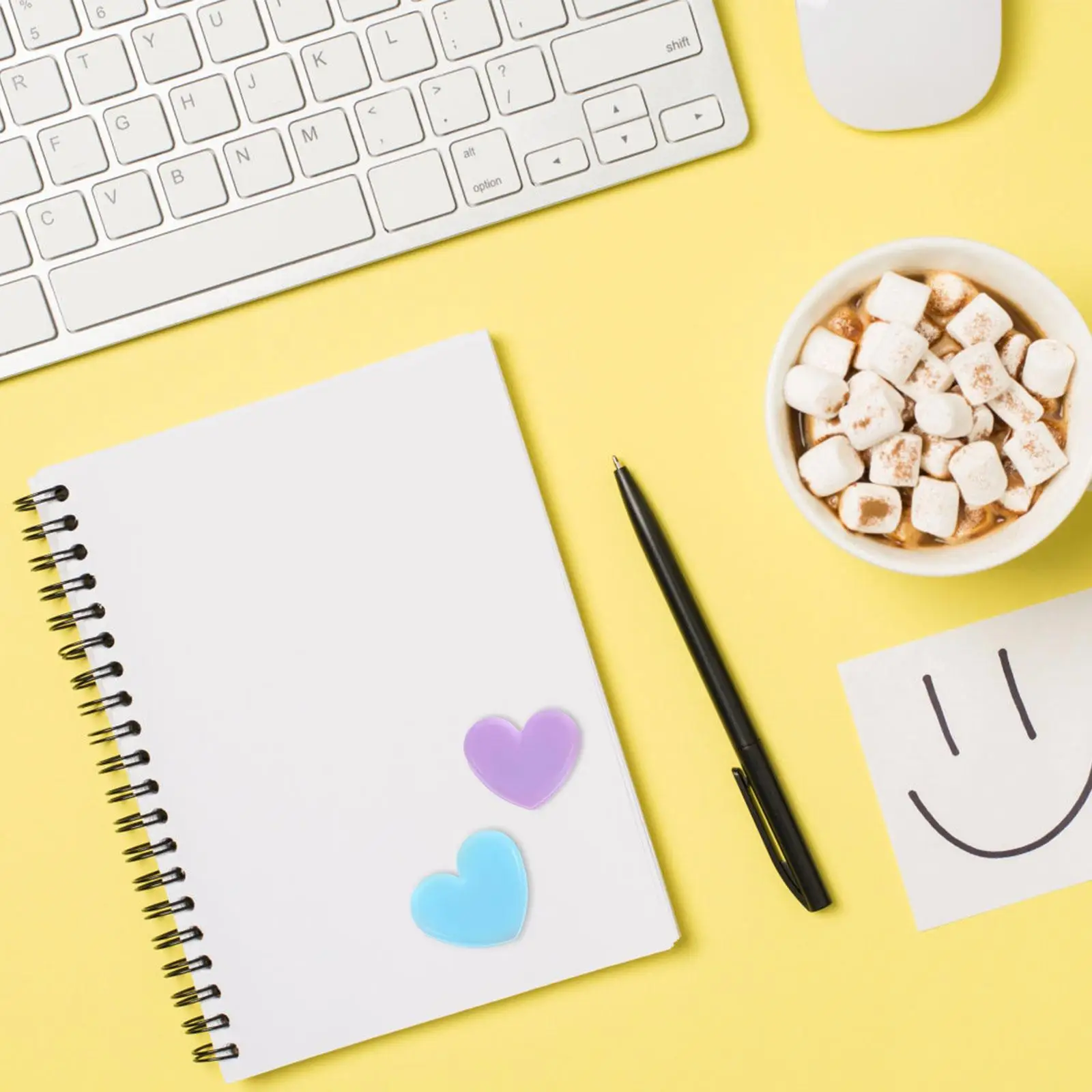 Clip pour bloc d'agenda, Clips pour fichiers de bureau, pour le rangement des enseignants, dossiers en forme d'amour