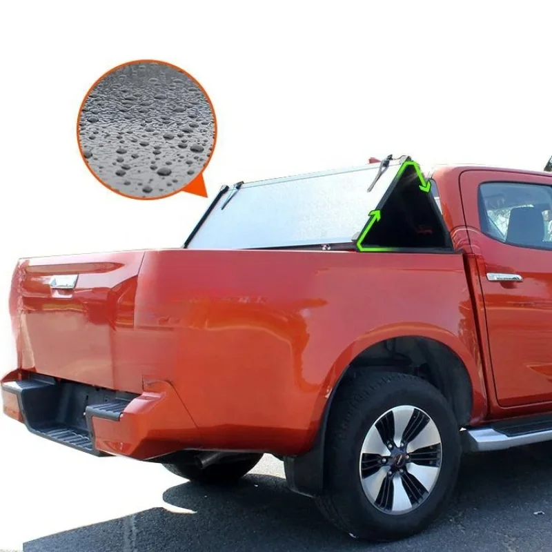 

Truck Accessories Hard Folding Tri Fold Pickup Bed Covers Tonneau Cover