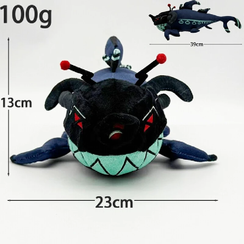 

Anime Hazbin Hotel Evil Clown Shark Soft Plush Doll Toy New In Stock Cartoon Stuffed Animal For Room Decoration Birthday Gifts