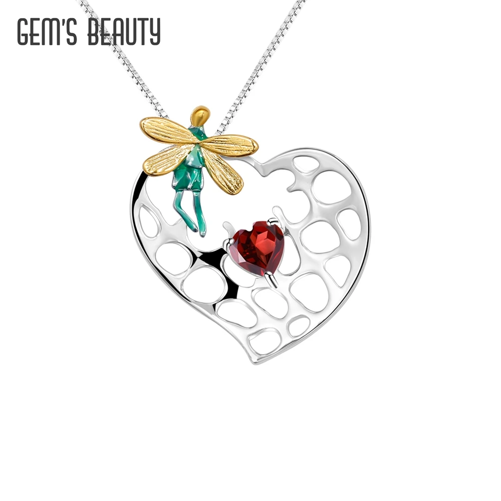 

GEM'S BEAUTY Love Poems Peter Pan Real 925 Sterling Silver Vintage Pendant Chain Necklace For Women 2022 New Trend Fine Jewelry