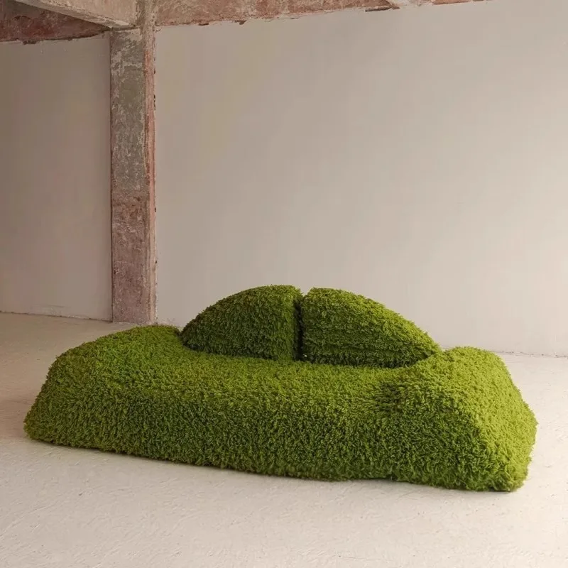 Nordic living room retro art design sense space sand development hall studio dopamine color scheme  sofa