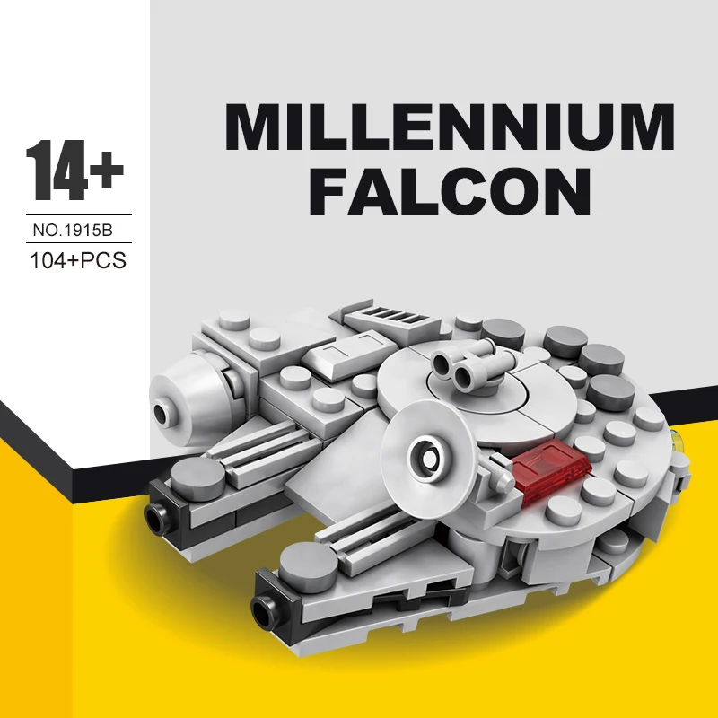 100+pcs Building Blocks Kit Millennium Falcon Fighter Toy Gift Science Fiction series Happy Gift for children adult