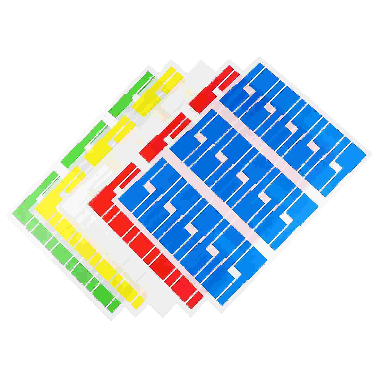50 fogli Etichette adesive per cavi Etichette flessibili Etichette per la gestione dei cavi Fascetta per cavi autoadesivi Pp