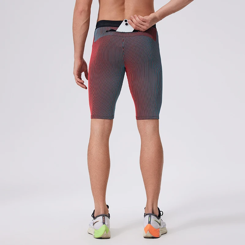 New Summer Breathable Casual Fitness Training 5-Point Pants Men'S Versatile Running Sports Quick Drying Tight Compression Shorts