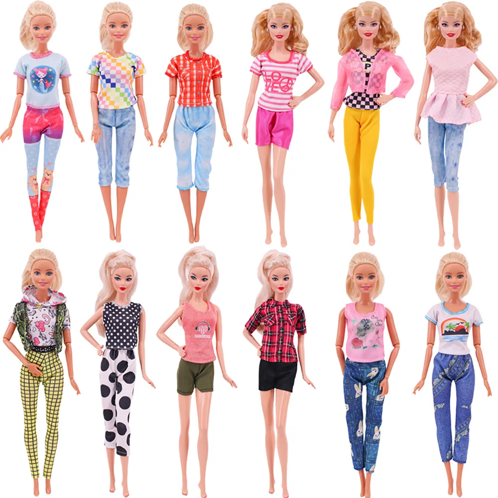 

Doll Clothes For Barbiees Two-Piece Trouser Suits & Handbags Casual & Party Wear Doll Accessories For Barbiees Girl's Toy Gift