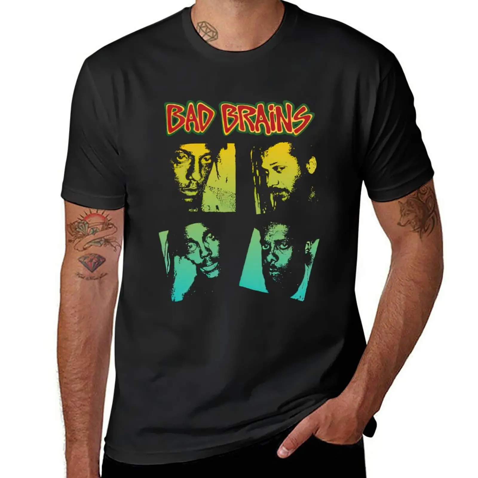 

New Bad Brains T-Shirt boys animal print shirt oversized t shirts men clothes