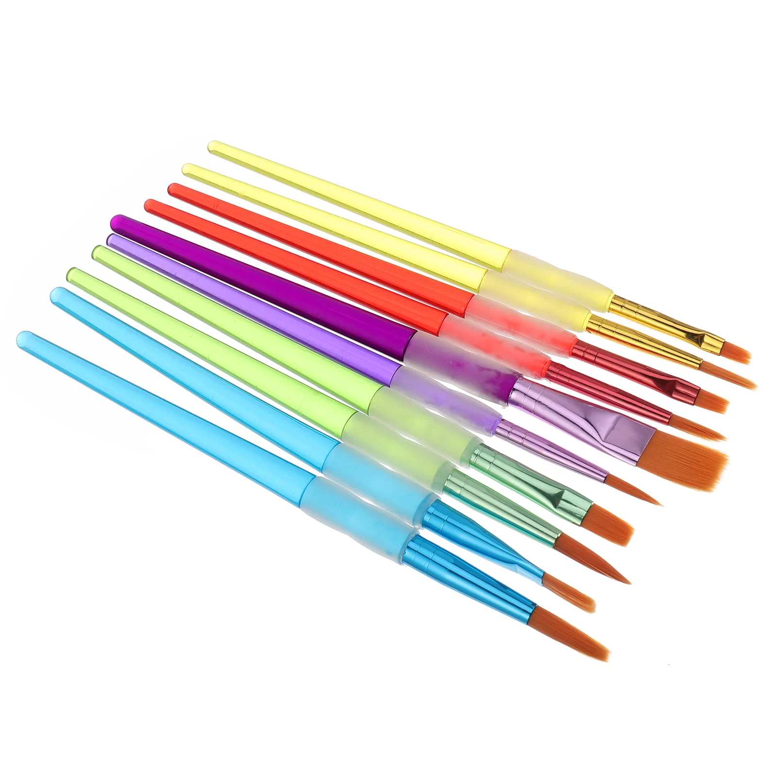 

10pcs Kids Set Portable Watercolor Brushes For Diy Drawing Craft Projects Oil Painting Kids Painting Watercolor Brush Paint