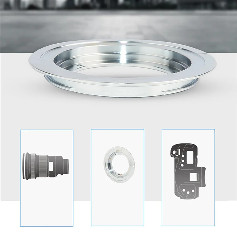 B49C 5X QBM-EOS Lens Adapter Ring For ROLLEI Rollei QBM Lens To Canon EOS EF