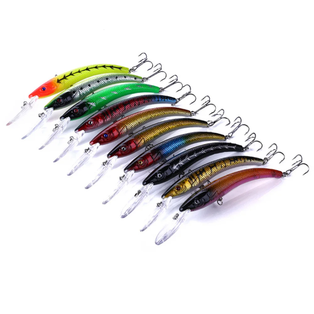 Deep Walleye Killer Big Minnow Trolling Fishing Lure Wobbler Bandit 15.5cm 18g Floating Crankbait Bass Pike Bait Jerkbait Tackle