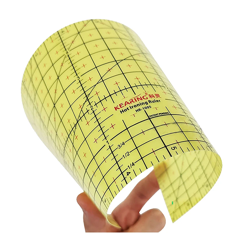 Regla de planchado en caliente, herramienta de medición para manualidades de sastre, suministros de costura DIY