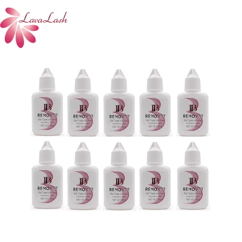 I Beauty 15ml IB Clear Gel Remover GBL FREE For Eyelash Extensions Glue from Korea Lash Fast Clean Tools 10 Bottles