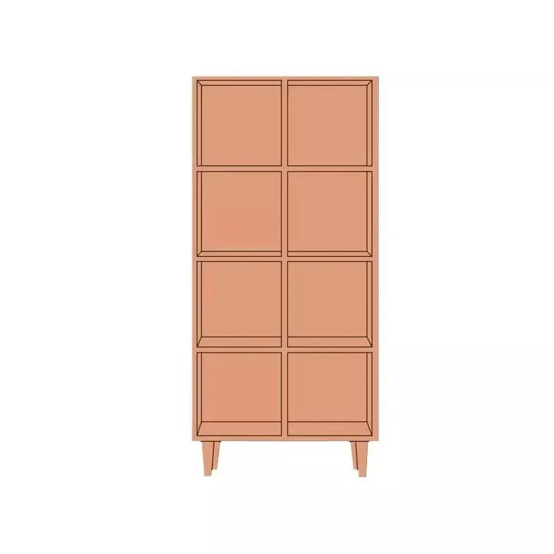 

White Oak Cherry Living Room Japanese-style Study Floor-to-ceiling Toy Storage Lattice Cabinet