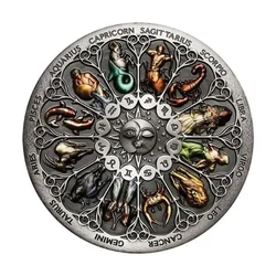 1/2PCCS Constellation Coins Twelve Constellations Commemorative Coins Lucky Goddess Guardian Coins