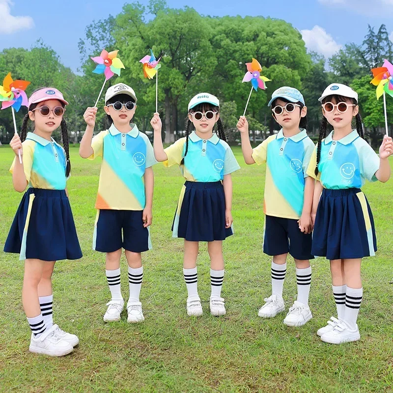 Kindergarten uniforms Primary school uniforms set 61 children's chorus performance candy-colored performance uniforms