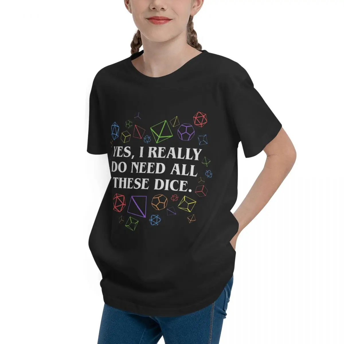 Yes I Really Do Need All These Dice Tableto Vintage T-shirts Creative Humor Graphic Activity competition Fresh Teenagers T-Shirt