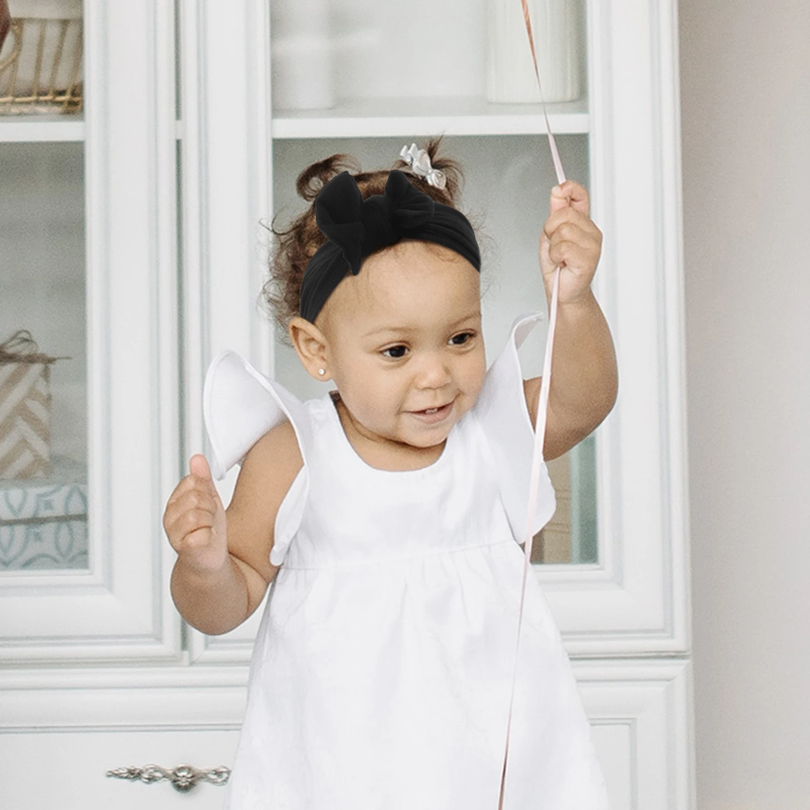 

6pcs Headb Baby Headb Nylon Bow Hair Accessories Toddler Elastic Butterfly Hairb Baby Girl Bows Headb