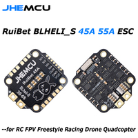 JHEMCU RuiBet 45A/55A 3-6S ESC BLS Dshot600 4in1 Brushless ESC 30.5X30.5mm M4 for RC FPV Freestyle Racing Drone Quadcopter