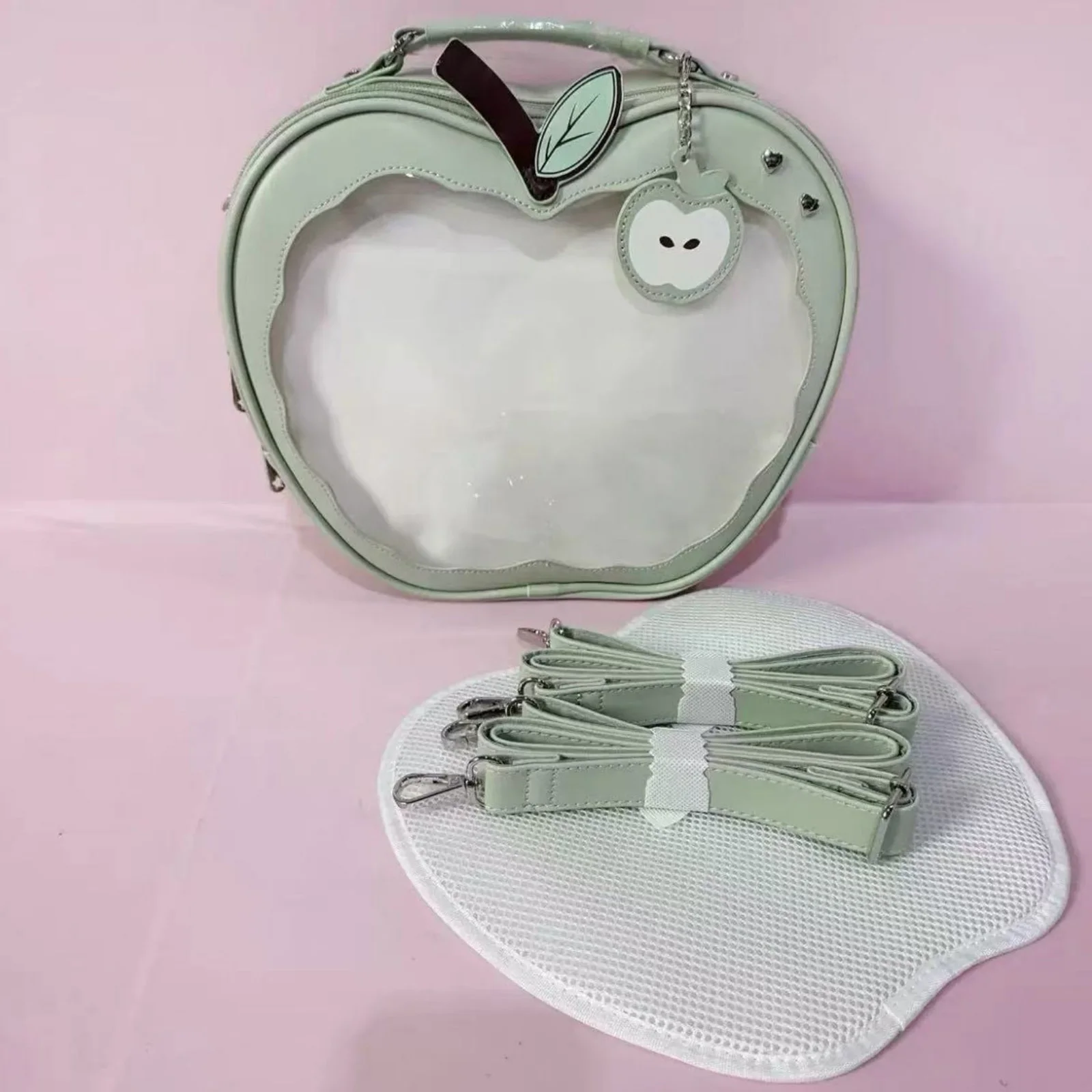 Cute Shaped Backpack Badges Pins Display Backpack with Insert Crossbody Purse Y2k Shoulder Bag for Friends Her