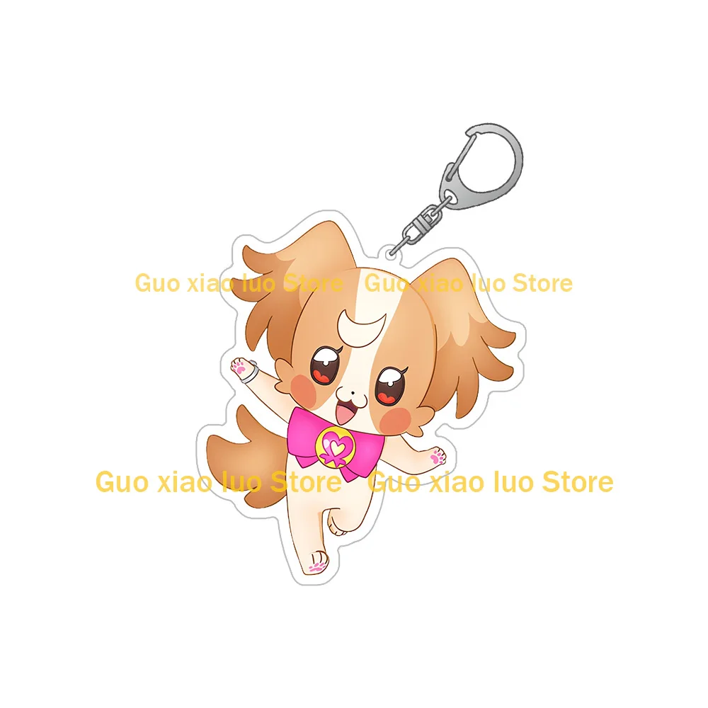 Guo Xiao Luo Pretty Cure anime peripheral cute Niko pet cartoon acrylic keychain Bag pendant Boys girls holiday gift