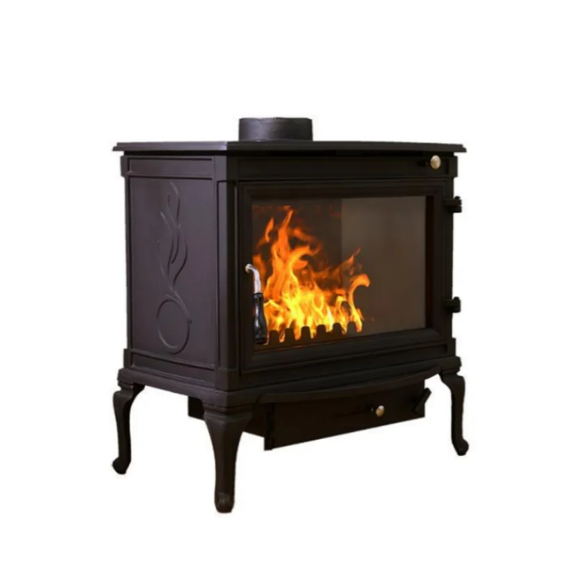 New Fashion Outdoor Freestanding 9KW Cold Rolled Steel Coal Oven Wood Burning Stove with Germany Shott 5mm Glass