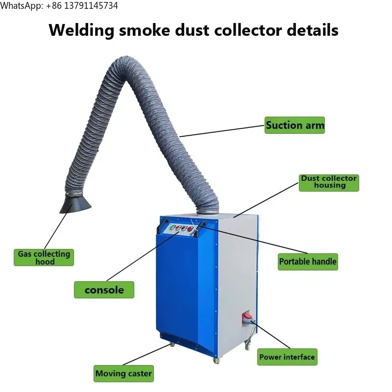 

NEW Custom Mobile Smoke Exhaust Welding Fume Extractor Suitable for Plasma Cutting and Welding Robot