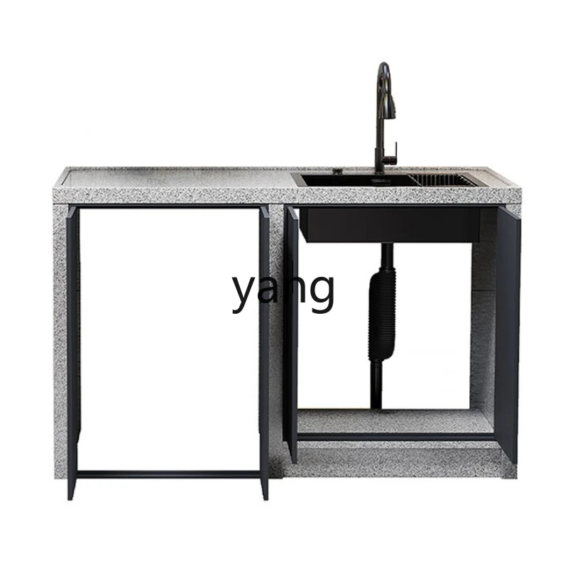 

LTT integrated countertop natural granite villa island platform outdoor wash basin
