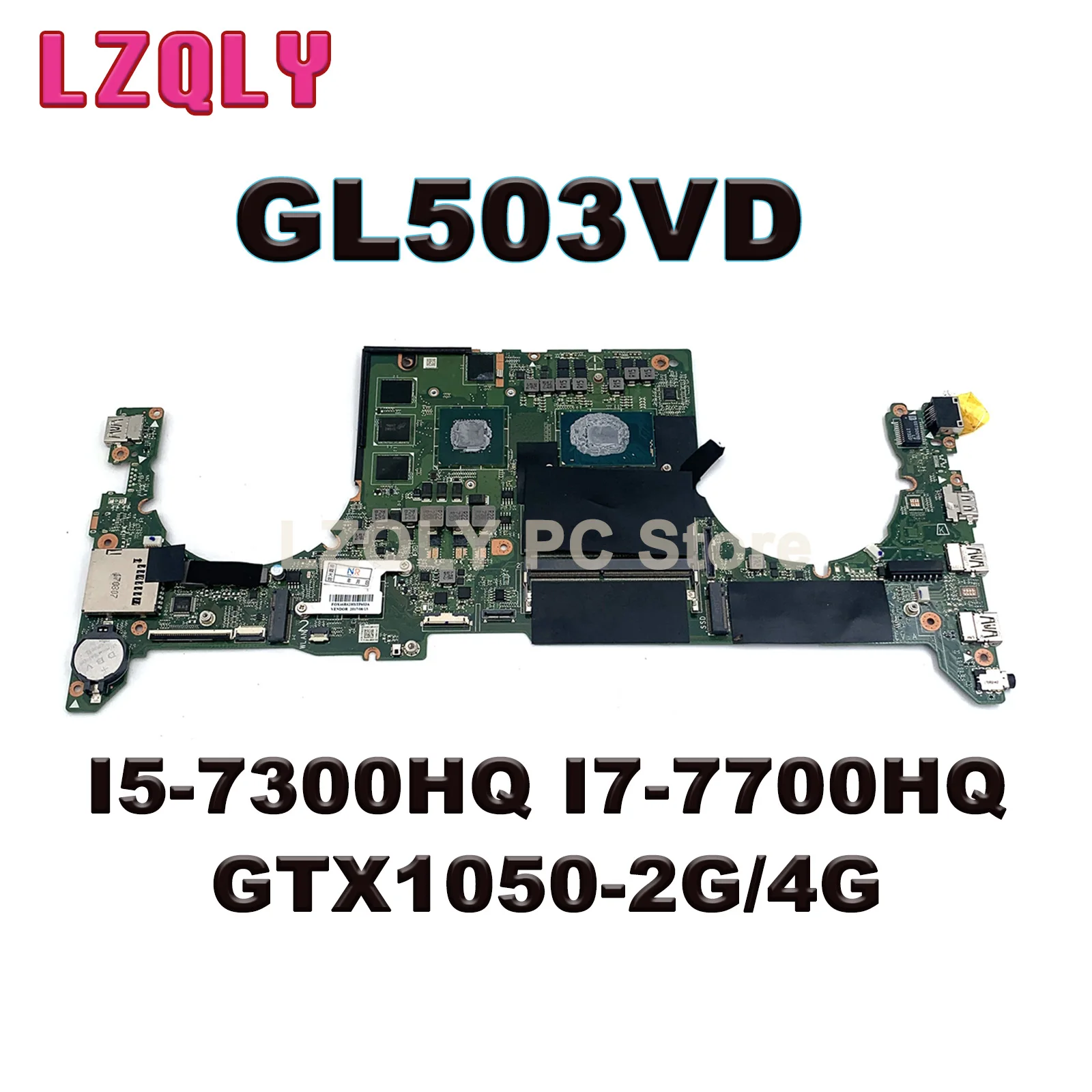 For ASUS GL503VM GL503G GL503VD FX503V FX503VD DABKLMB28A0 DABKLAMB8B0 Motherboard With I7-7700HQ I5-7300HQ GTX1050-2G/4G