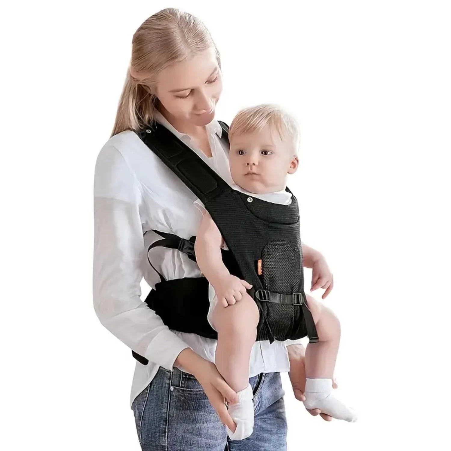 Comfortable and Convenient Four Seasons Baby Carrier with Breathable and Versatile Simple Dual Shoulder Design for Ultimate Comf