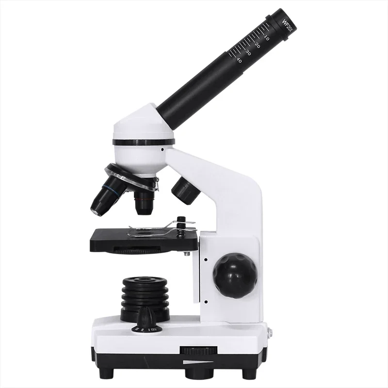 Professional 1600X Monocular Biological Microscope LED Lighted Student Microscope Educational Gift