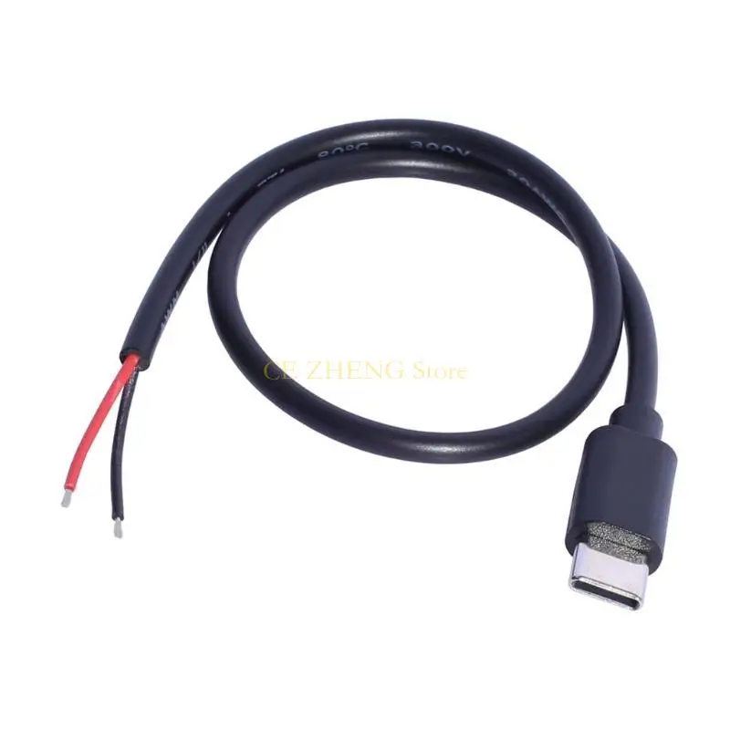E56B 30cm USB C để mở cáp nguồn 2pin cho điện thoại động và máy tính bảng