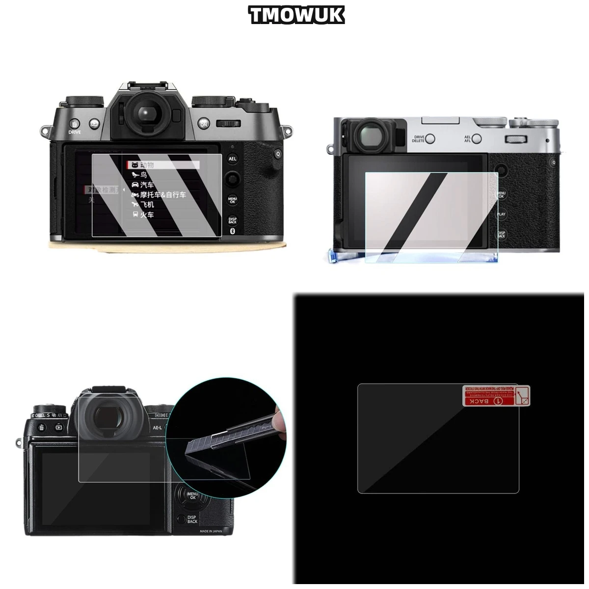 

For Fujifilm XT-5 XT-4 R50 R8 XS10 X-100V Pro3 Tempered Glass Screen Protector 9H Hardness HD Film