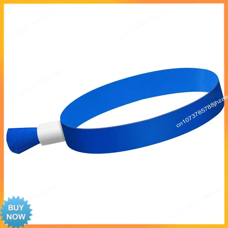 

A10R 100 Pcs Cloth Event Wristbands Activity Wristband For Events, For Lightweight Concert Wrist Strap (Blue)