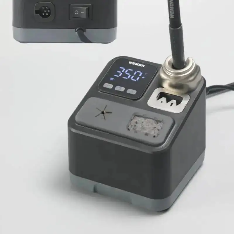 

Портативный паяльник WEMON K21A, 65 Вт, комплект сварочного утюга с быстрым нагревом и OLED-экраном, регулируемая температура для работы SMD и печатных плат