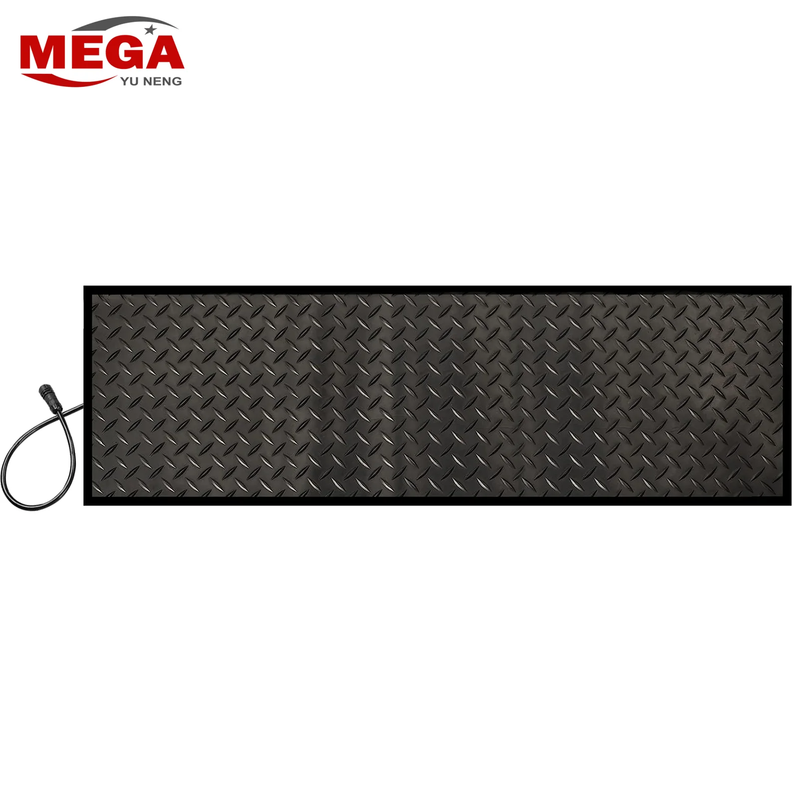 10×48in Snow Melting Walkway Mat 110V Heated Driveway Pad Slip-Proof Rubber Heated Mat Outdoor Snow Melting Heated Mats