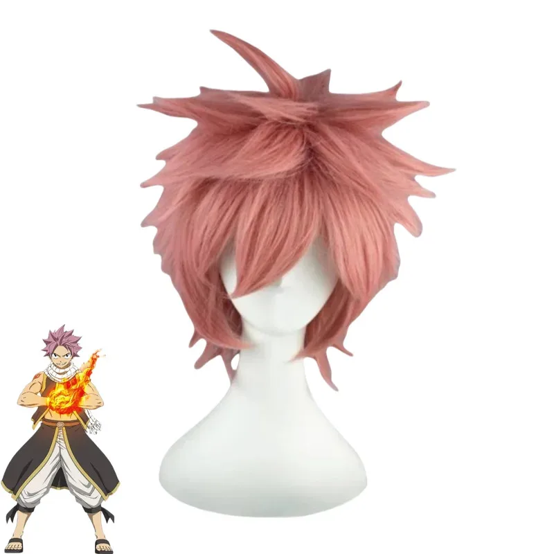 Anime FAIRY TAIL Etherious Natsu Dragneel Cosplay disfraz Slayers abrigo negro bata bufanda pantalones peluca hombre mujer traje de Halloween 5ftu ^