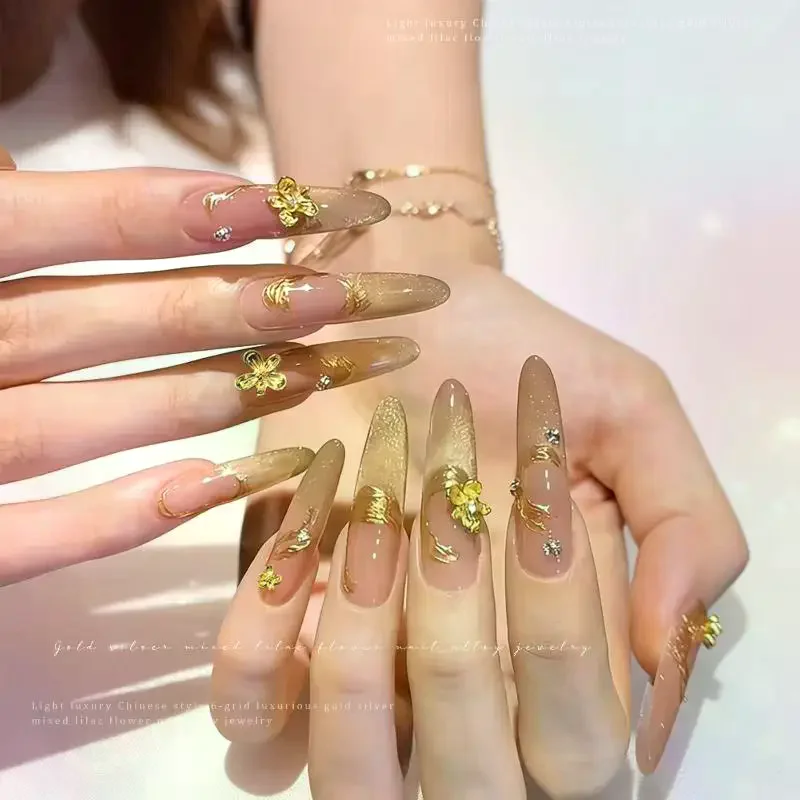 20/30pcs 3D Alloy Flower Nail - Nail Art Lilac recension och pris