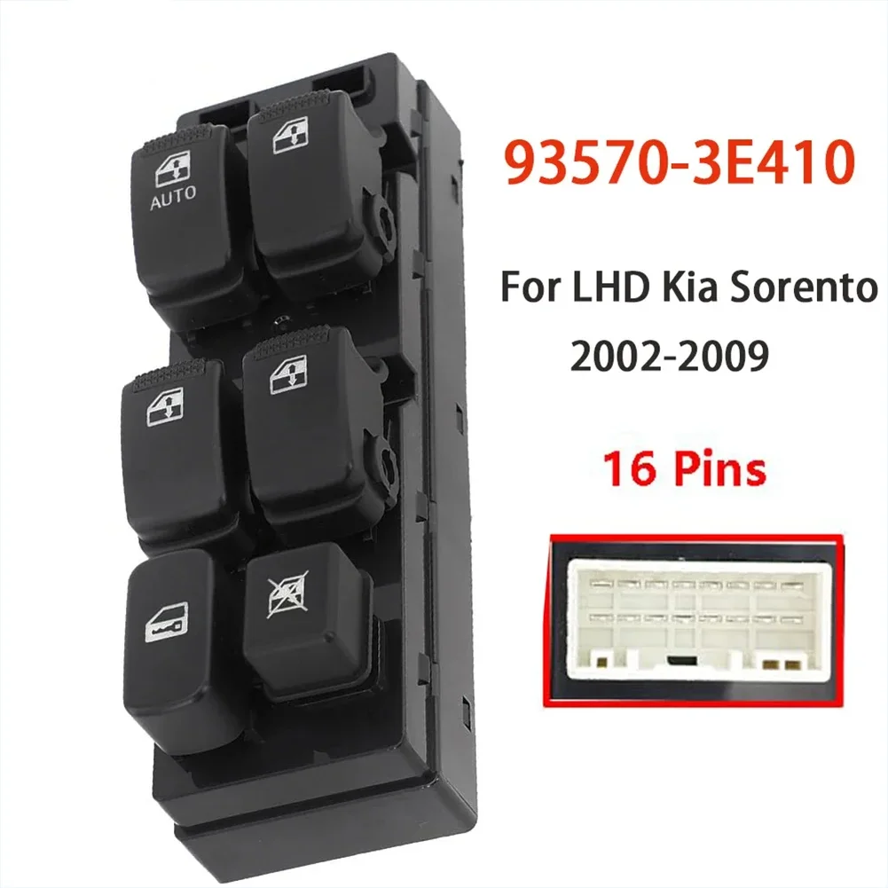 Electric Master Power Window Control Switch for LHD Kia Sorento 2002 2003 2004 2005 2006 2007 2008 2009 93570-3E410 935703E410