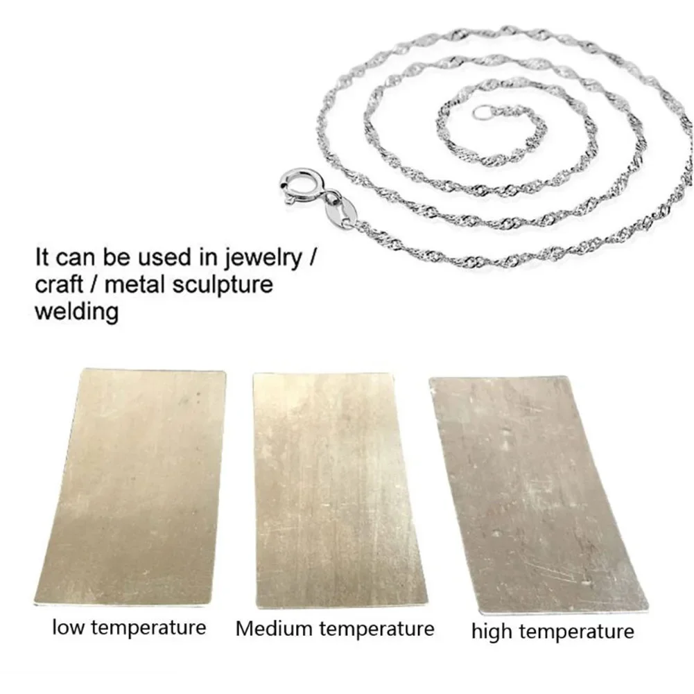 

Brand New Hot Sale Soldering Sheet Silver Low Temperature Metal Welding Plate Tool Equipment Forming Stamping Jewelry